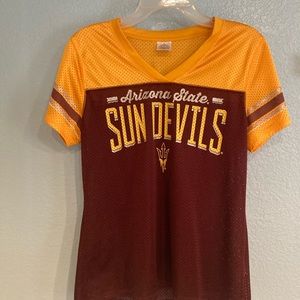 Women’s ASU SunDevil jersey, size Large, pre-loved condition.
